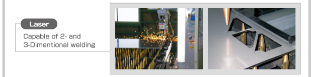 Laser  Capable of 2- and 3-Dimentional welding