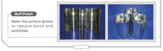 Buff Polish  Make the surface glossy to remove burrs and scratches